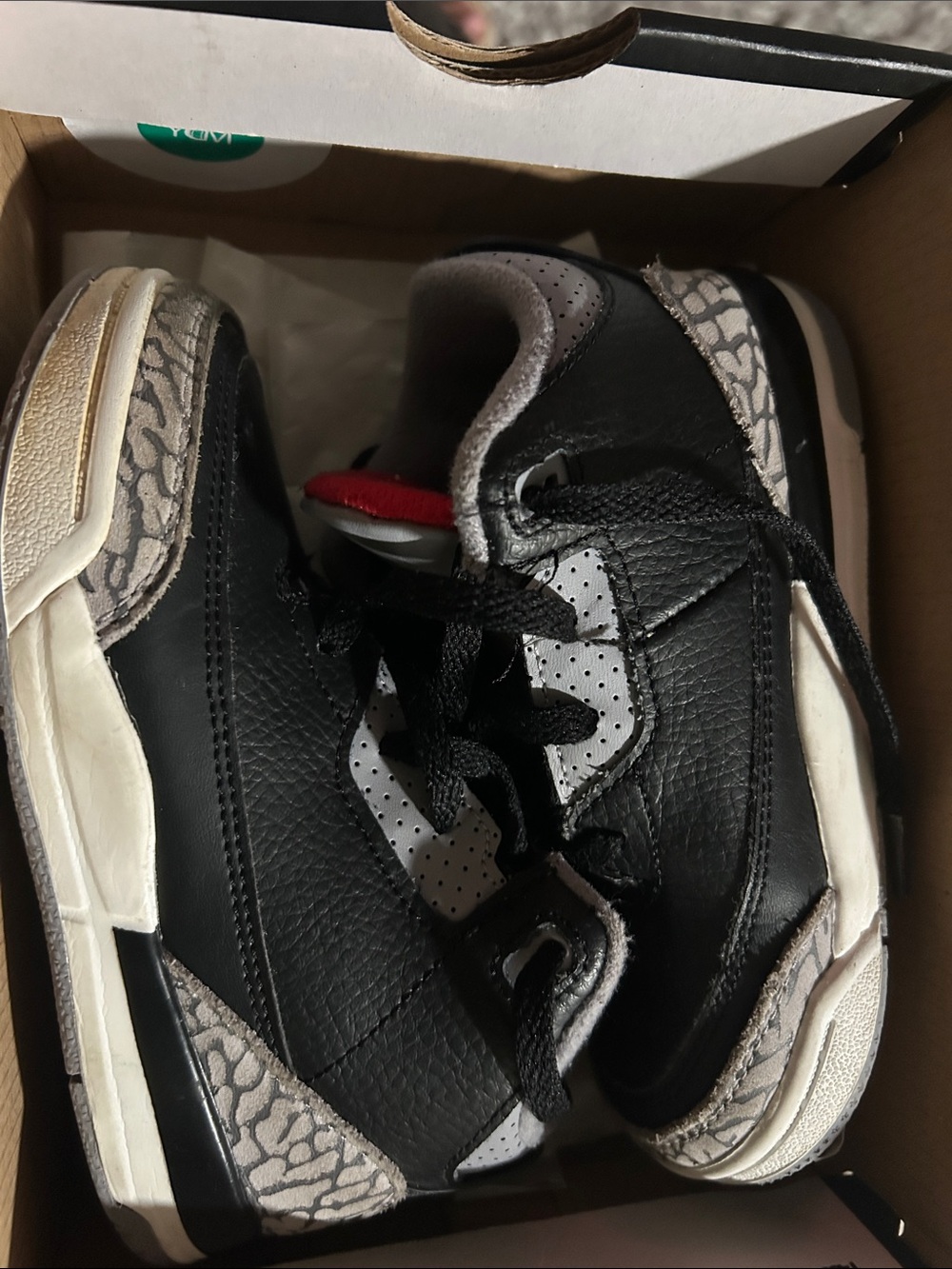 Jordan Kids Black and Grey Athletic Shoes